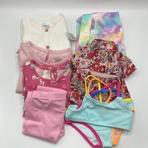Baby Girl Bikini Skirt Shirt Sweater Dress Leggings Jumper Bundle 8-Piece 18M